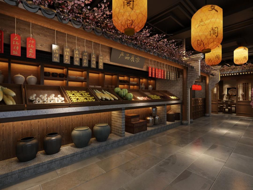 餐饮店照明设计怎么做？走廊明档这样布局更吸客