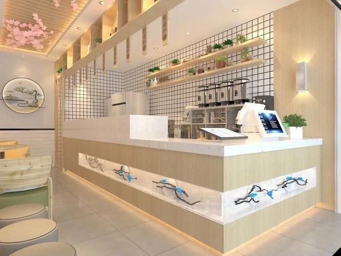 奶茶店吧台设计_泰式奶茶门店装修技巧
