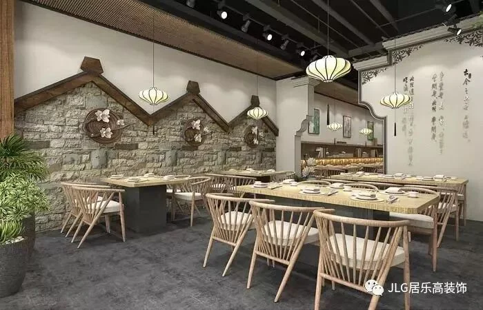 中式快餐店装修设计_小型中式餐厅装修设计案例