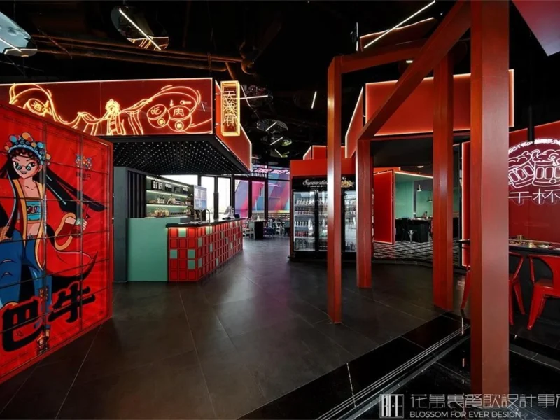 烧烤店装修设计预算_烤肉店设计/烤肉餐厅设计案例推荐（附烧烤店设计作品图片）